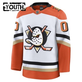 Anaheim Ducks Dresy Personalizované Fanatics Premium 2024-25 Bílý Venkovní - Dětské